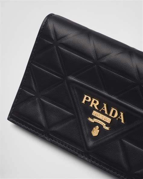 prada landyard|Prada small leather wallet.